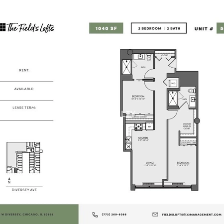 2 bedrooms apartment for rent in Hermosa - Northwest Side, Chicago