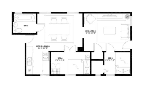 2 bedrooms apartment for rent in Bucktown - North Side, Chicago