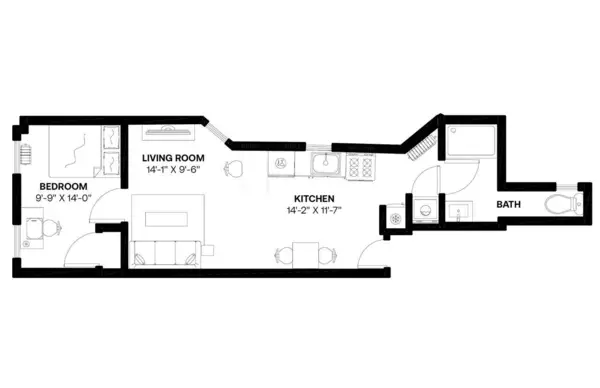 1 bedroom apartment for rent in Midtown West - Manhattan, New York