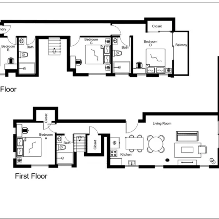 4 bedrooms apartment for rent in Hollywood - Central Los Angeles, Los Angeles