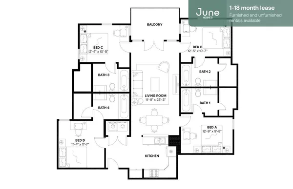 4 bedrooms apartment for rent in East Riverside Oltorf - South Central Austin, Austin