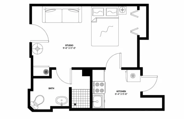 Studio Apartment for rent in Edgewood DC - Washington Northeast, Washington DC
