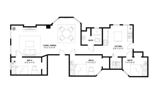 Coliving in Ukrainian Village - West Side, Chicago