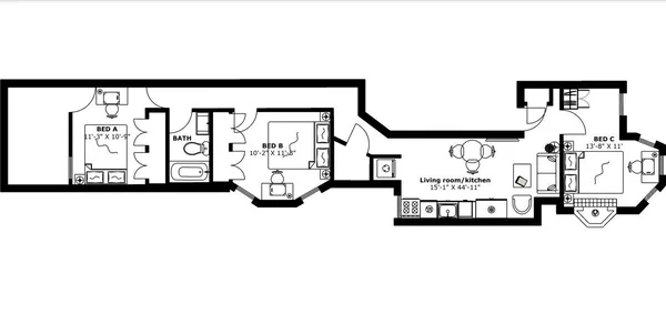 3 bedrooms apartment for rent in Adams Morgan - Washington Northwest, Washington DC