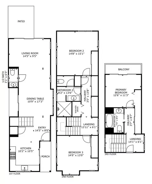 3 bedrooms apartment for rent in Portsmouth - North Portland, Portland