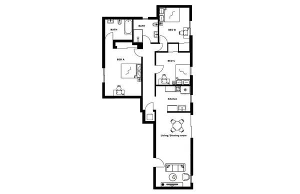 3 bedrooms apartment for rent in Hollywood - Central Los Angeles, Los Angeles