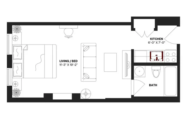 Studio Apartment for rent in Midtown West - Manhattan, New York