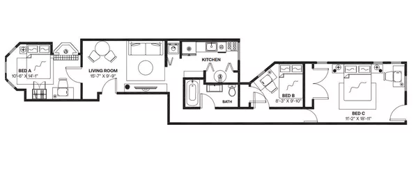 3 bedrooms apartment for rent in Adams Morgan - NW DC, Washington DC