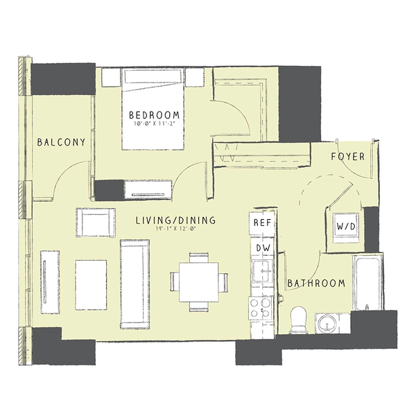 1 bedroom apartment for rent in River North - Central, Chicago