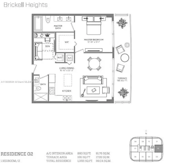 1 bedroom apartment for rent in Brickell - Miami, Miami
