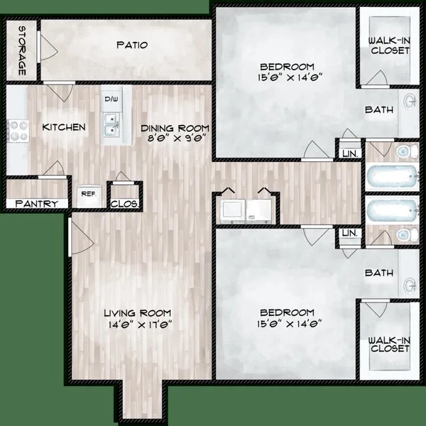 2 bedrooms apartment for rent in Chinatown Houston - Sw Houston, Houston