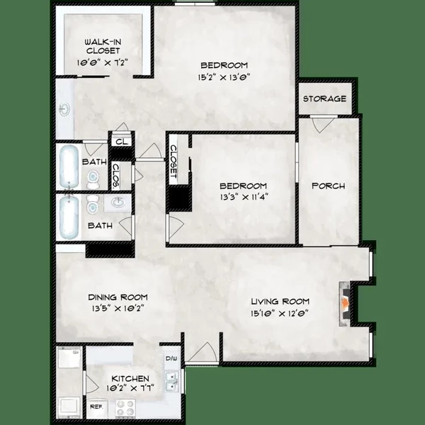 2 bedrooms apartment for rent in Chinatown Houston - Sw Houston, Houston