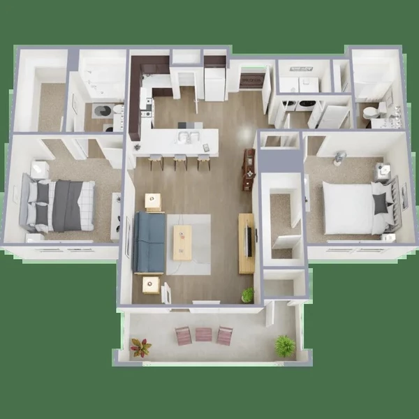 2 bedrooms apartment for rent in Lazybrook / Timbergrove - Inner Loop, Houston