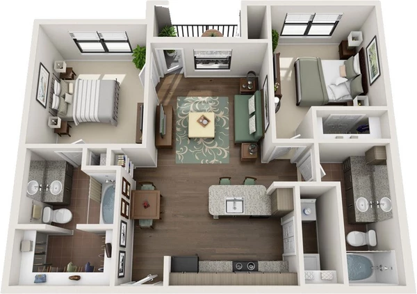 2 bedrooms apartment for rent in Northline - Ne Houston, Houston