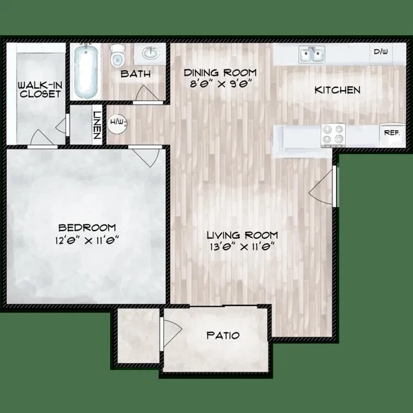 1 bedroom apartment for rent in Chinatown Houston - Sw Houston, Houston