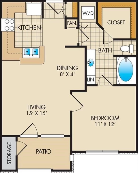 1 bedroom apartment for rent in Uptown - West Houston, Houston