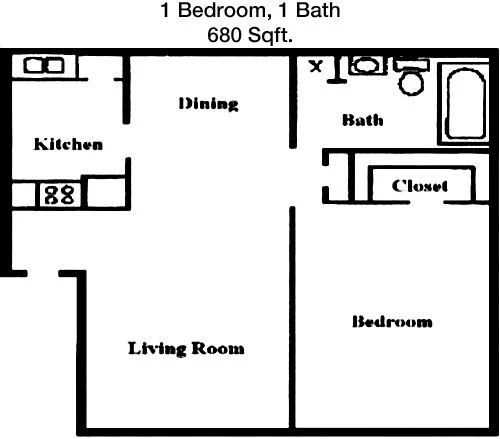 1 bedroom apartment for rent in Woodlake/ Briar Meadow - West Houston, Houston