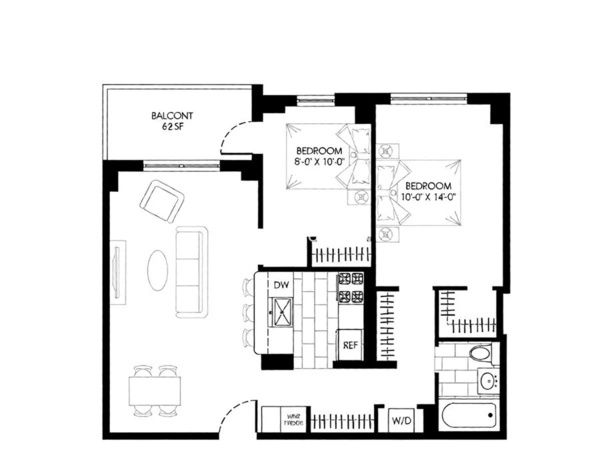 2 bedrooms apartment for rent in Upper West Side - Manhattan, New York