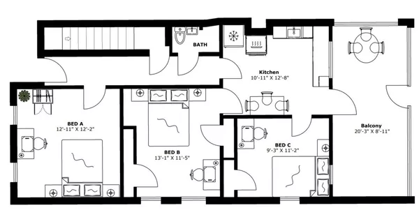 3 bedrooms apartment for rent in Inner Belt - Somerville, Boston