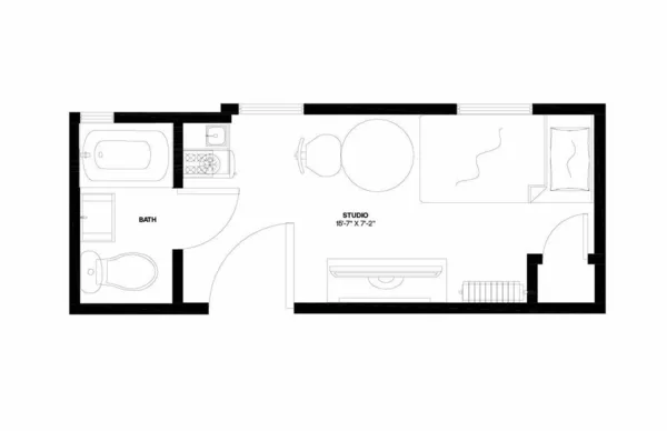 Studio Apartment for rent in Midtown West - Manhattan, New York