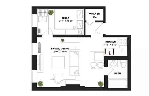 1 bedroom apartment for rent in Midtown West - Manhattan, New York