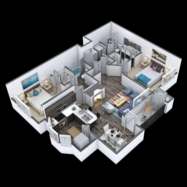 2 bedrooms apartment for rent in Garrison Park - South Austin, Austin