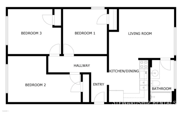 3 bedrooms apartment for rent in Downtown Eugene - Eugene, Eugene