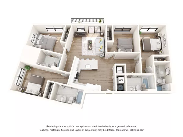 4 bedrooms apartment for rent in Hyde Park ATX - Central Austin, Austin