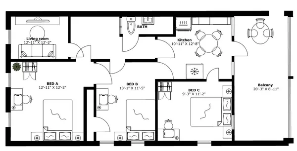 3 bedrooms apartment for rent in Inner Belt - Somerville, Boston