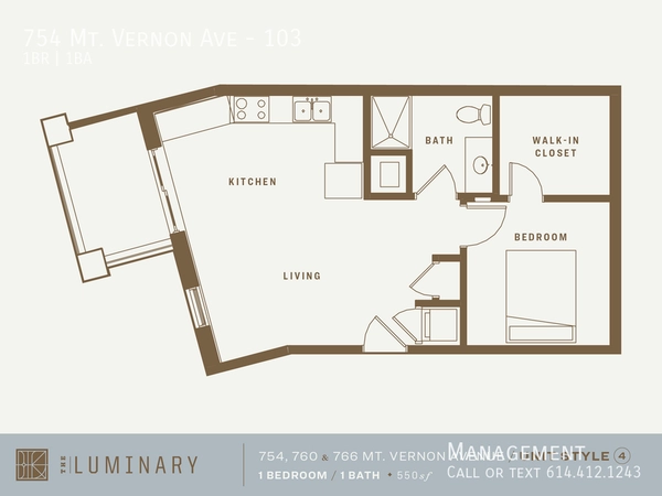 1 bedroom apartment for rent in King-Lincoln Bronzeville - East Columbus, Columbus