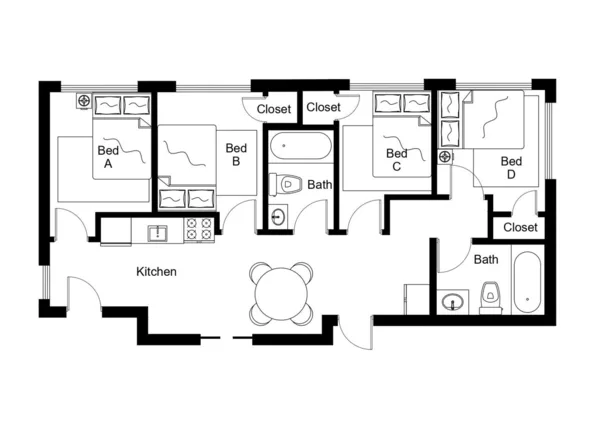 4 bedrooms apartment for rent in Dupont Circle - NW DC, Washington DC