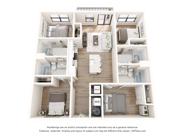 4 bedrooms apartment for rent in Hyde Park ATX - Central Austin, Austin