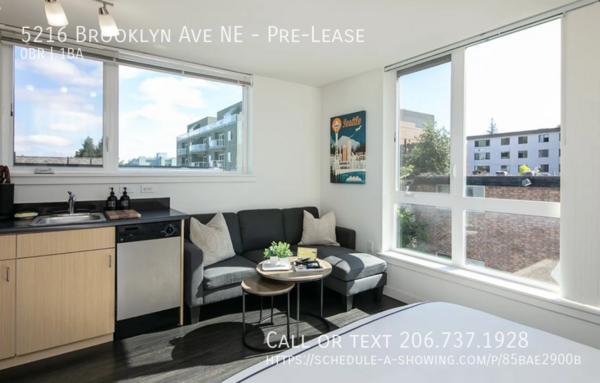 Studio Apartment for rent in University District - North Seattle, Seattle